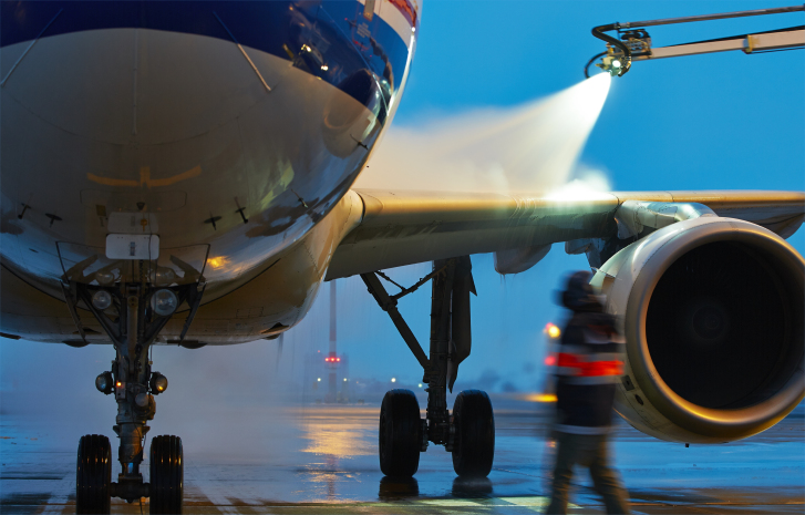 How to Treat Glycol in Water Used for Airplane Deicing